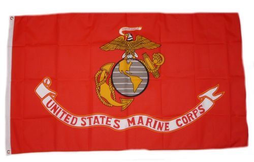 Fahne / Flagge USA - Marine Corps rot 90 x 150 cm
