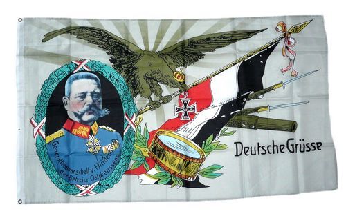Fahne / Flagge Deutsches Reich Deutsche Grüße NEU 90 x 150 cm