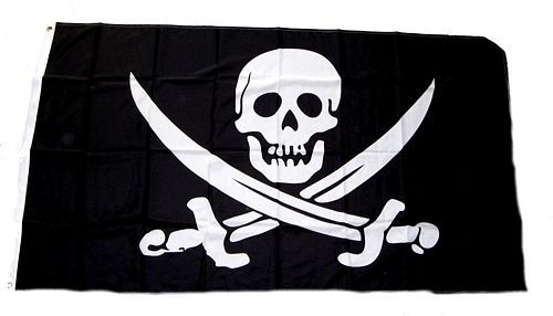 Fahne Pirat Säbel und Dolch 150 x 250 cm Flagge 