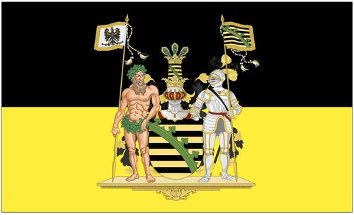 90 x 150 cm Fahne Flagge Siebenbürgen Sachsen mit Schrift Digitaldruck 