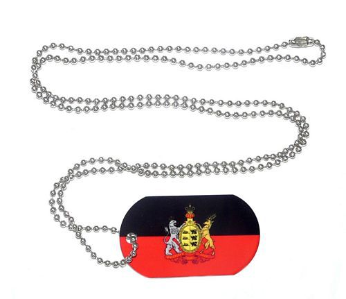 Erkennungsmarke Königreich Württemberg Dog Tag 30 x 50 mm Fahnen Flaggen