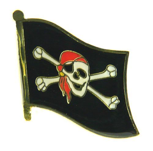 Flaggen Pin Fahne Pirat mit Kopftuch Pins Anstecknadel