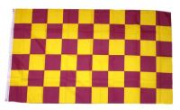 Fahne / Flagge Karo gelb / lila 90 x 150 cm Fahne / Flagge Karo gelb / lila 90 x 150 cm