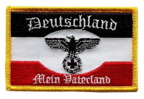 Aufnäher Deutschland Mein Vaterland Patch Fahne Flagge 