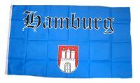 Fahne / Flagge Hamburg Schrift 90 x 150 cm Fahne / Flagge Hamburg Schrift 90 x 150 cm