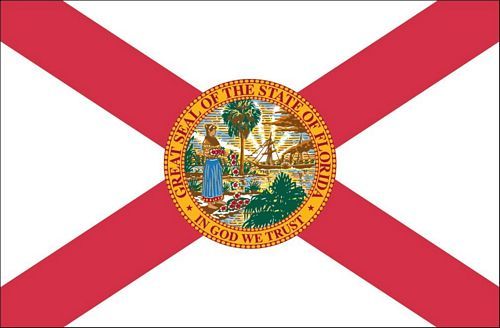 Fahnen Aufkleber Sticker USA - Florida