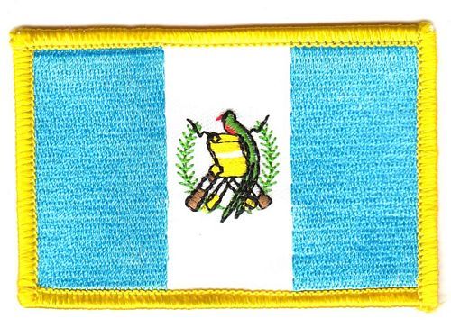 Fahnen Aufnäher Guatemala