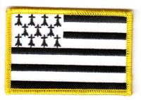 Fahnen Aufnäher Frankreich - Bretagne Fahne Fahnen Aufnäher Frankreich - Bretagne Fahne