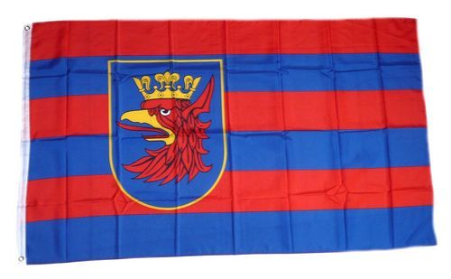 Fahne / Flagge Polen- Stettin 90 x 150 cm