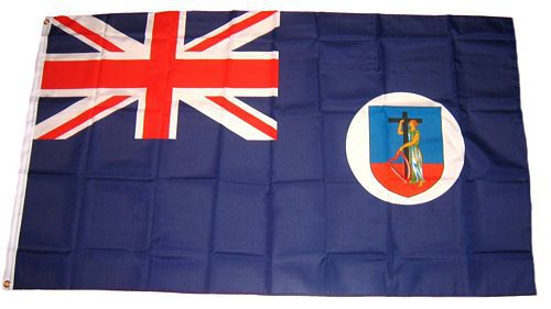 Flagge / Fahne Montserrat Hissflagge 90 x 150 cm