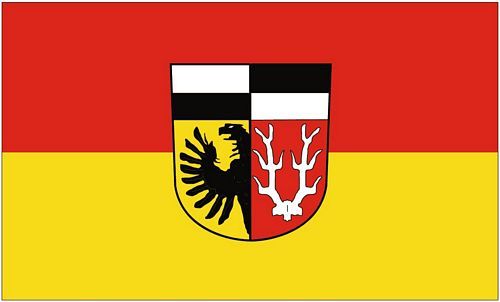 Fahne / Flagge Landkreis Wunsiedel 90 x 150 cm