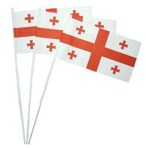Papierfahnen Georgien