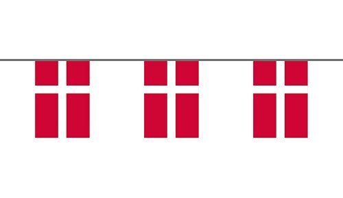 Flaggenkette Dänemark 6 m