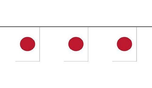 Flaggenkette Japan 6 m