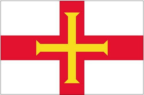Fahnen Aufkleber Sticker Guernsey