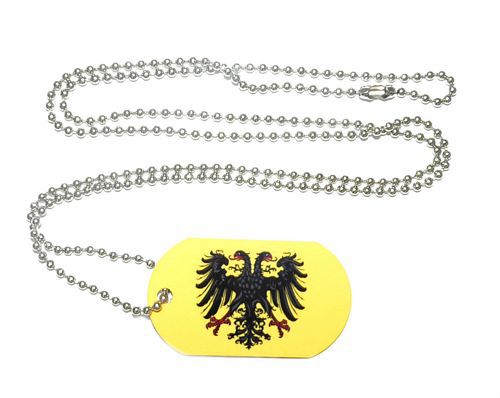 Erkennungsmarke Heiliges Römisches Reich Dog Tag 30 x 50 mm Fahnen Flaggen