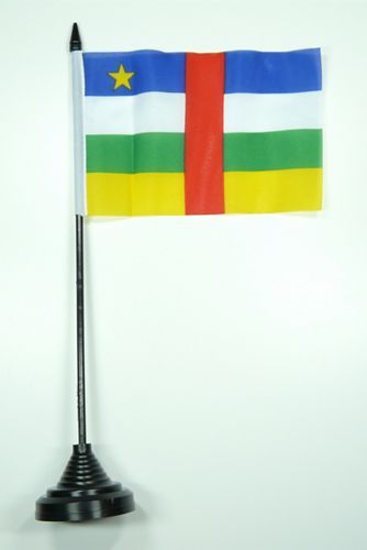 Fahne / Tischflagge Zentralafrika 11 x 16 cm Flaggen