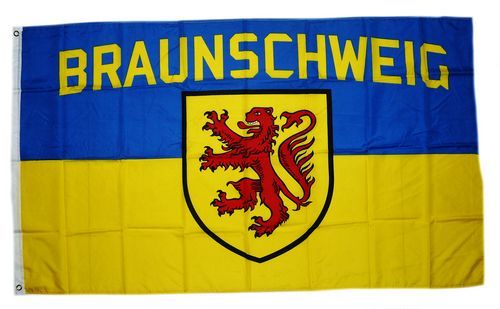 Fahne / Flagge Braunschweig Wappen Fan 90 x 150 cm