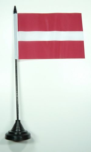 Fahne / Tischflagge Lettland 11 x 16 cm Flaggen