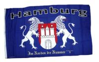 Fahne / Flagge Hamburg Nummer 1 im Norden 90 x 150 cm Fahne / Flagge Hamburg Nummer 1 im Norden 90 x 150 cm