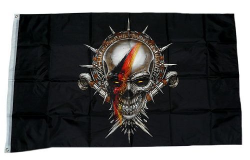 Fahne / Flagge Totenkopf Deutschland 90 x 150 cm