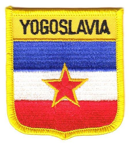 Wappen Aufnäher Fahne Jugoslawien Stern