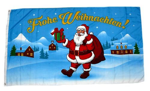 Fahne / Flagge Frohe Weihnachten Geschenk NEU 90 x 150 cm