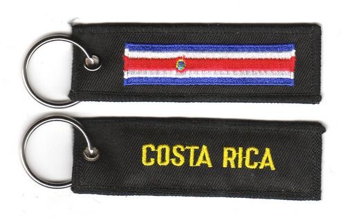 Fahnen Schlüsselanhänger Costa Rica