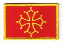 Fahnen Aufnäher Frankreich - Midi Pyrénées Fahnen Aufnäher Frankreich - Midi Pyrénées