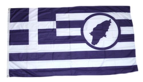 Fahne / Flagge Griechenland - Rhodos 90 x 150 cm