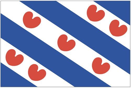 Fahnen Aufkleber Sticker Niederlande - Friesland