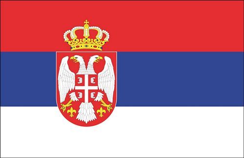 Fahnen Aufkleber Sticker Serbien Wappen
