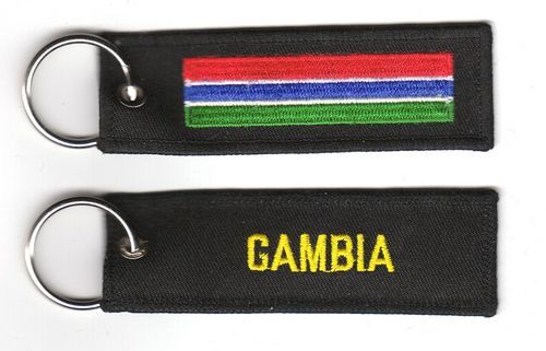 Fahnen Schlüsselanhänger Gambia