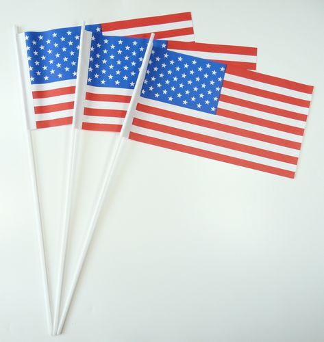 10 Papierfähnchen USA Papierfahnen Fahne Flagge