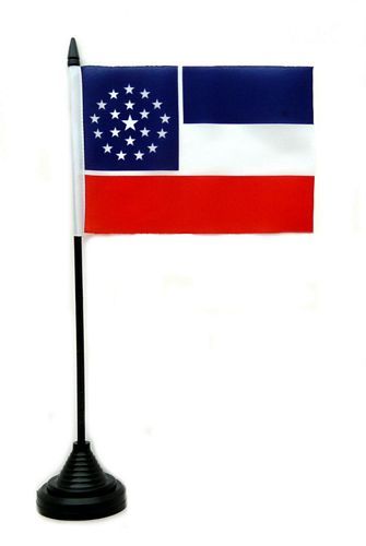 Fahne / Tischflagge USA - Mississippi Sterne NEU 11 x 16 cm Fahne