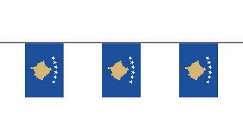 Flaggenkette Kosovo 6 m