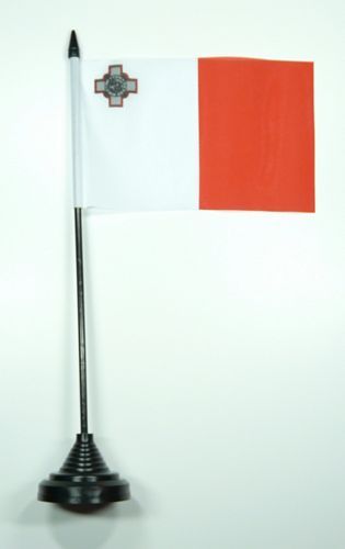Fahne / Tischflagge Malta 11 x 16 cm Flaggen