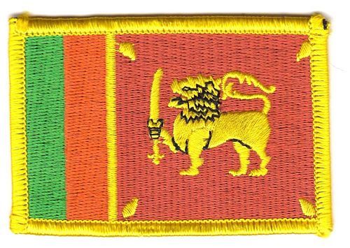 Fahnen Aufnäher Sri Lanka