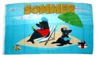 Fahne / Flagge Sommer Robben 90 x 150 cm Fahne / Flagge Sommer Robben 90 x 150 cm