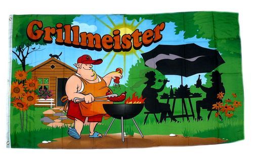 Fahne / Flagge Grillmeister 90 x 150 cm