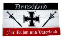 Fahne / Flagge Deutschland Ruhm und Vaterland 90 x 150 cm Fahne / Flagge Deutschland Ruhm und Vaterland 90 x 150 cm