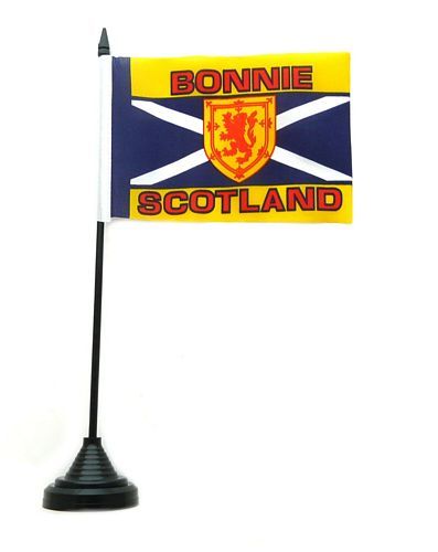 Fahne / Tischflagge Bonnie Scotland NEU 11 x 16 cm Fahne
