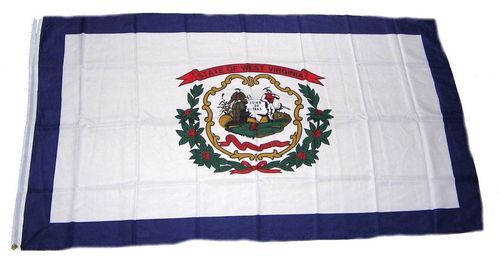 Fahne / Flagge USA - West Virginia 90 x 150 cm