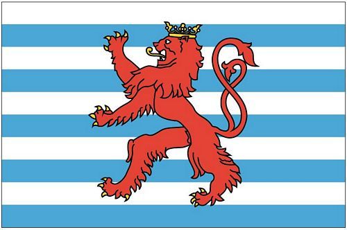 Fahnen Aufkleber Sticker Luxemburg Handel