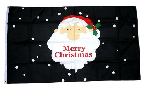 Fahne / Flagge Merry Christmas black 90 x 150 cm
