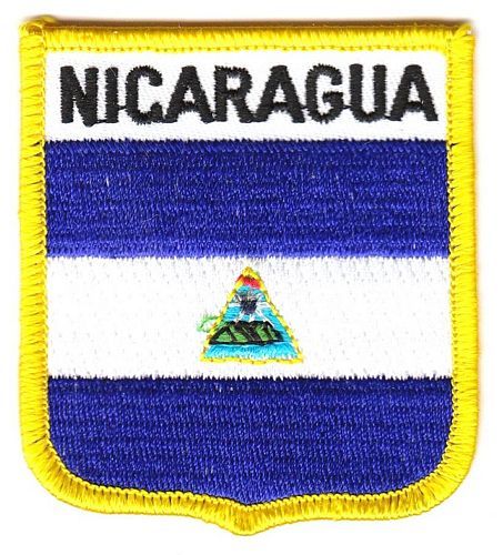 Wappen Aufnäher Fahne Nicaragua