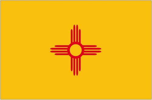 Fahnen Aufkleber Sticker USA - New Mexico