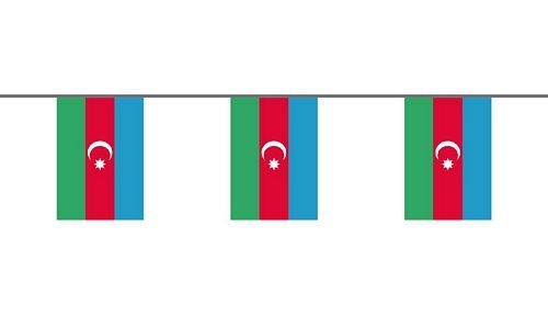 Flaggenkette Aserbaidschan 6 m