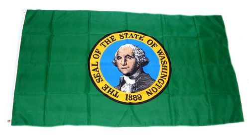 Fahne / Flagge USA - Washington 90 x 150 cm