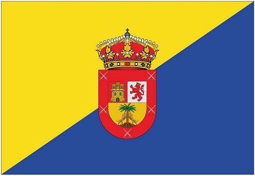 Fahnen Aufkleber Sticker Spanien - Gran Canaria